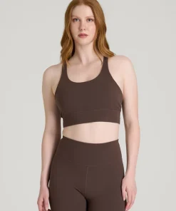 Chocolate Jenvycustomtee Vireluna Flexora Crop Top And Wide Leg Leggings Set With Minimalist Active Casual Wear Style