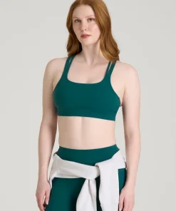 Emerald Jenvycustomtee Veluna Activewear Set With Sleek Crop Top And Leggings Fitness Casual Style