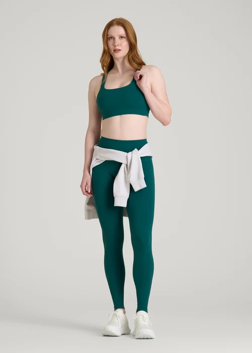 Emerald Jenvycustomtee Veluna Activewear Set With Sleek Crop Top And Leggings Fitness Casual Style - Image 2