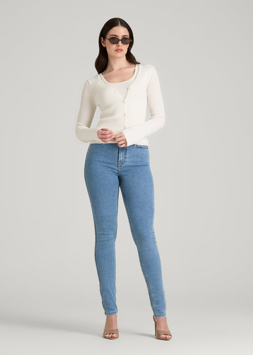 Ivory Jenvycustomtee Velmora Ribella Button Knit Cardigan With Elegant Soft Layered Casual Wear Style - Image 2