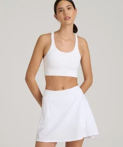 White Velmora Skirt Set With Jenvycustomtee Arvella Sporty Crop Top And Tennis Skirt Casual Activewear Style