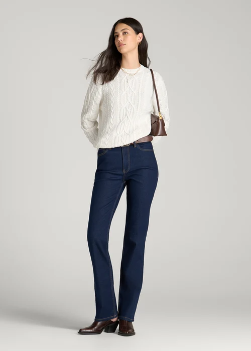 White Virelune Arvessa Cable Knit Sweater By Jenvycustomtee With Cozy Textured Pattern Elegant Casual Outfit Style - Image 2